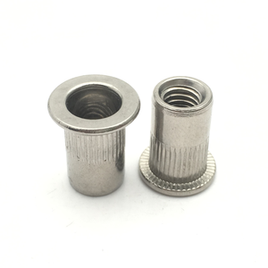 น็อตยึดแบบมีร่องขนาด 1/4-20 5/16 3/8 นิ้ว ทำจากสแตนเลส หัวแบน มีเกลียว - Product Image 1