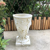 Moules en silicone réutilisables pour pots de fleurs en béton, moules décoratifs pour pots de fleurs en béton, moulage par injection durable de qualité supérieure