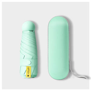 Parapluie de voyage miniature IStapromo Gifts avec design à cinq plis et six baleines, ouverture manuelle, protection UV, nylon 190T pour femmes - Product Image 4