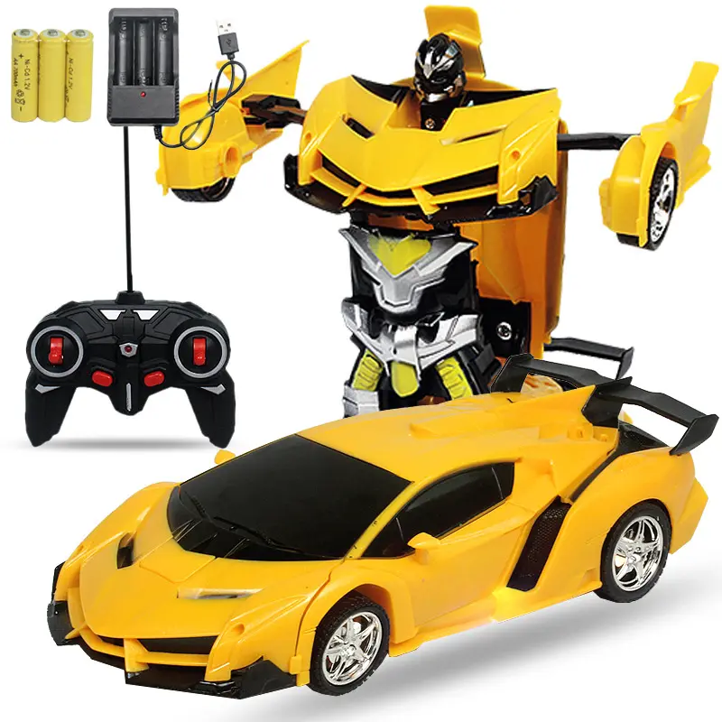 Transformation 1:18 5CH Remote Control Toys Deformation Car Remote Control Robot Car With Rechargeable Battery