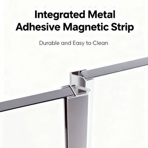 <span class=keywords><strong>Mampara</strong></span> de <span class=keywords><strong>Ducha</strong></span> Moderna Impermeable de Vidrio Deslizante Grueso con Marco de Aleación de Aluminio, Bandeja de ABS Pulido <span class=keywords><strong>y</strong></span> Diseño Cuadrado - Product Image 5