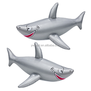 Mart Mới Phát Triển Thân Thiện Với Môi PVC <span class=keywords><strong>Inflatable</strong></span> Cá Mập Đồ Chơi Có Thể Gập Lại Xách Tay Tùy Chỉnh Hồ Bơi Đi Xe Trên Bãi Biển Trẻ Em Bên Vui Vẻ - Product Image 2