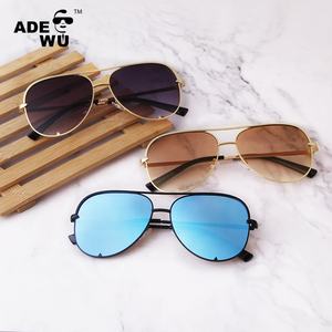 ADE WU STY7020 Occhiali da Sole <span class=keywords><strong>Aviator</strong></span> Oversize in Metallo per Uomo e Donna, Occhiali Classici con Doppio Ponte, Lenti Rosa - Product Image 5