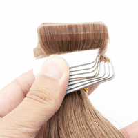Extensions de cheveux naturels SDD à ondulations naturelles, en bandes adhésives, cheveux humains, trame invisible, vente en gros pour salons, extensions adhésives sans couture