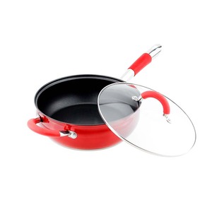 Cocina cocina gas y cocina de inducción <span class=keywords><strong>la</strong></span> sera de utensilios de cocina sartén plana de acero inoxidable sartén antiadherente conjunto - Product Image 3