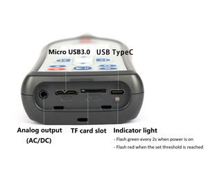 Awa5class sınıf 1 ses seviyesi ölçer gürültü test cihazı desibel test cihazı toplam ölçüm aralığı 25 ila 140dBA - Product Image 3