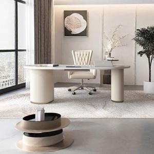 Escritorio de jefe de tablero de roca Simple moderno para el hogar para estudiar, salón de belleza de lujo para Panel de luz, recepción de consulta médica - Product Image 2