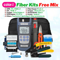 Vente chaude Fibre Optique FTTH Tool Kit Free Mix -70 ~ 6dBm OPM MTP-11 Komshine Cleaver FC-6S AUA-6S SKL-6C VFL 10MW DIY Multi Options