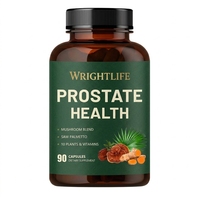 Capsules pour la santé de la prostate, mélange de palmier nain et de champignons, calcium pour hommes adultes - Améliore l'immunité, 90 unités, fabriqué en Chine, complément alimentaire