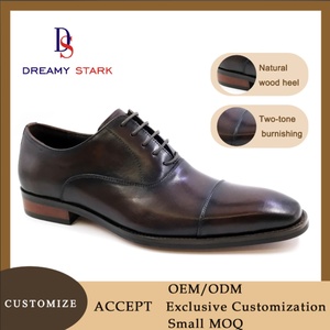 Chaussures pour hommes en cuir véritable de haute qualité, fabriquées à la main en Italie, avec logo personnalisé, lacets, confortables, légères, respirantes, pour le bureau et la carrière, automne - Product Image 2