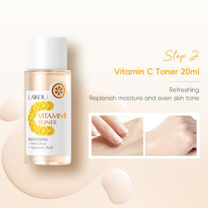 <span class=keywords><strong>Le</strong></span> kit de soin de la peau à la vitamine C <span class=keywords><strong>le</strong></span> <span class=keywords><strong>plus</strong></span> populaire, 4 pièces, nettoyant visage, sérum, tonique, crème visage, éclaircissant la peau, anti-<span class=keywords><strong>âge</strong></span> - Product Image 6