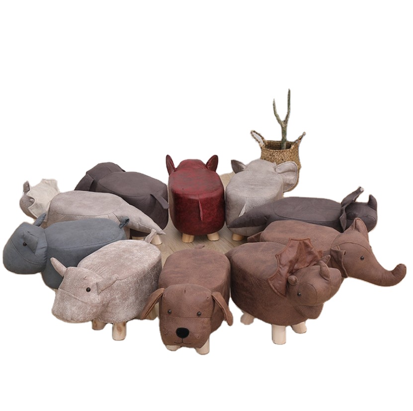 Животные оттоманка серия оттоманка подножка стул дети Ног Животное смена обуви стул картонный стул подарки для детей