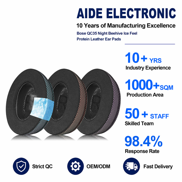 Cooling Gel Ear Pads with Memory Foam  Compatible with Bose QuietComfort 35/45/25