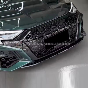 New PNB High Quality RS3 Type Front Bumper Grille for Audi A3 8Y 2021-2024 Upgrade Kit Park Assist <b>Sensor</b> Cutouts Easy Install - Product Image 3