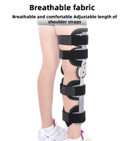 Attelle de jambe médicale pour fracture, orthèse orthopédique, support réglable à charnières, attelle de genou OA ROM