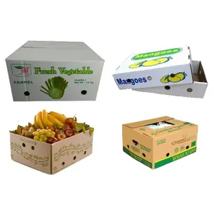 Wholesale Sturdy Guaranteed Quality Printing Corrugated Packaging Paper Boxes For Fruits And Vegetables With Your Own Logo