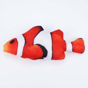 Coussin interactif en peluche de <span class=keywords><strong>poisson</strong></span> pour chat, <span class=keywords><strong>jouet</strong></span> à mâcher en coton, motif dessin animé, vente en gros - Product Image 5