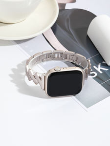 สายนาฬิกาโลหะระบายอากาศปรับได้สร้อยข้อมือสตรีแฟชั่นปรับแต่งเครื่องประดับแสงดาวสำหรับแอปเปิ้ลวอทช์ซีรีส์<span class=keywords><strong>7</strong></span> - Product Image 6