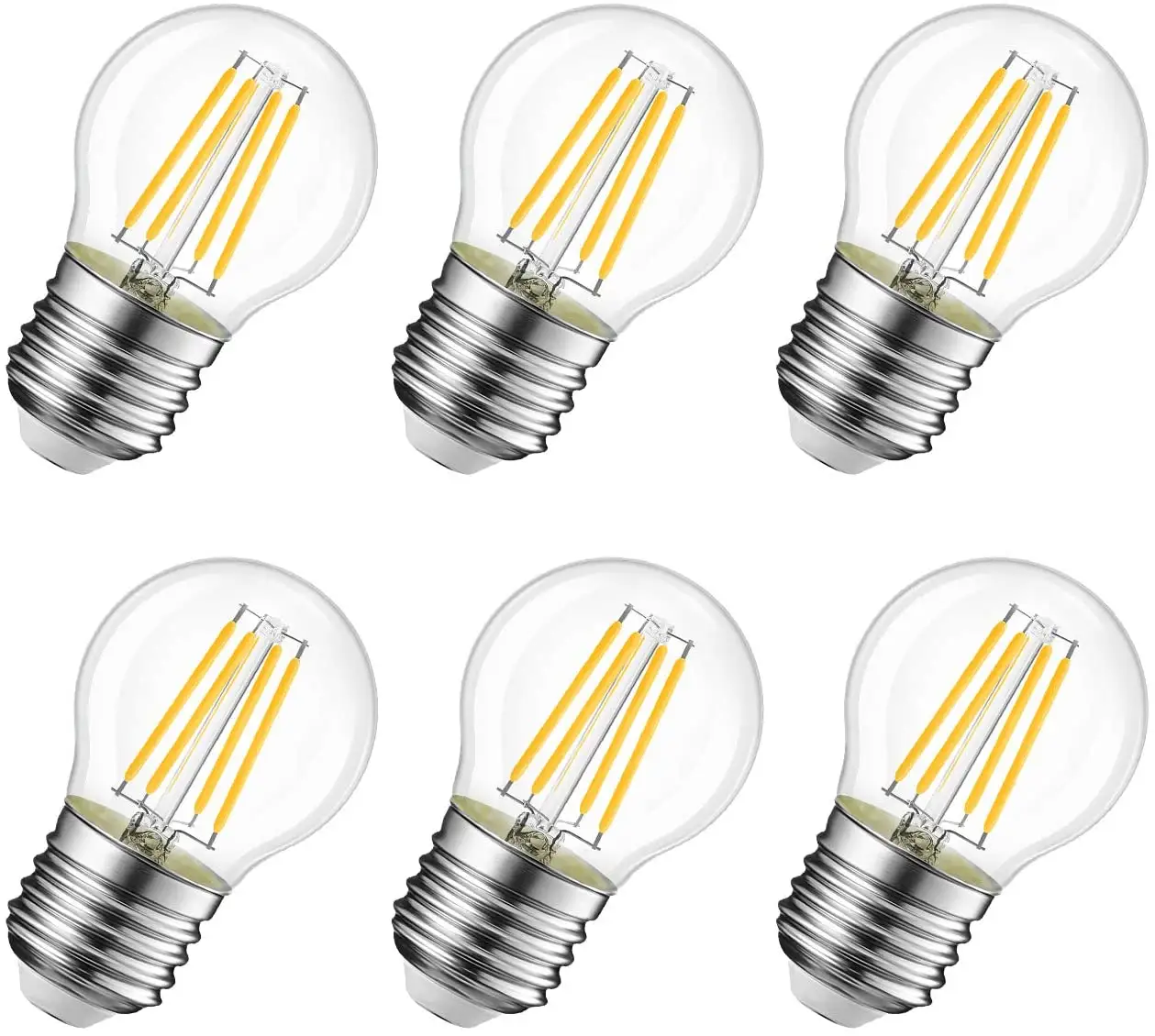 2023 G45 LED filament edison bulb E26 E27 Base 4w 5W 6w industrial decorate bulb vintage led filament light bulb