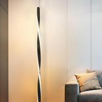 Lampe sur pied moderne contemporaine et élégante pour salon, 3 lumières, sans pied, pour canapé, lampe sur pied longue