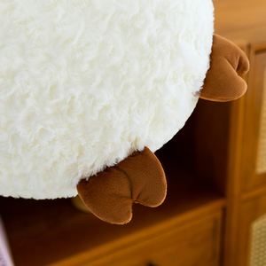 Coussin en peluche mignon en forme de mouton bouclé, vente en gros, blanc et rose, doux, pour canapé, salon, <span class=keywords><strong>d</strong></span>écoration intérieure - Product Image 6