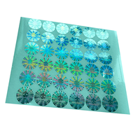 Autocollants en papier personnalisables transparents 3D papillon holographique Laser Flash découpés à l'emporte-pièce, imperméables et écologiques, sécurité