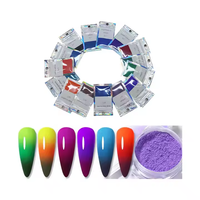 Pigment réactif à la chaleur Température Colorant Sensible à la température Changement de couleur Presse sur les ongles Fournisseur d'ongles en gros