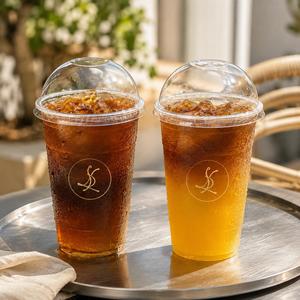 แก้วพลาสติกใส PET ขนาด 16oz 32oz 12oz สำหรับกาแฟ พร้อมฝาและหลอด พิมพ์โลโก้ตามสั่ง สำหรับการปรับแต่งส่วนบุคคล - Product Image 3