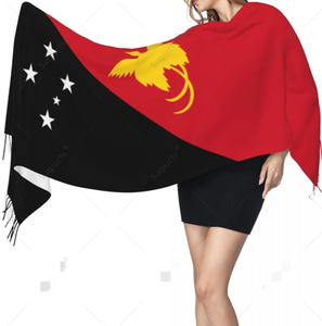 <span class=keywords><strong>Jordan</strong></span> Flag Écharpe d'hiver pour <span class=keywords><strong>femme</strong></span> Couverture douce et chaude Écharpes Fringe Pashmina Écharpe - Product Image 5