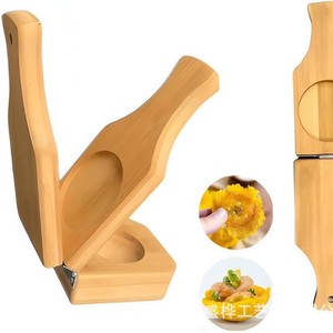 Wooden Dumpling Skin Press Manual For Qingming Fruit Dumpling Making <b>Tool</b> With Mold Design - Product Image 1