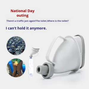 Bouteille de toilette portable unisexe pour adultes, pour les voyages en voiture, pour uriner debout (homme/femme) - Product Image 3