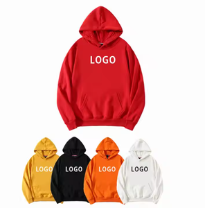Dropshipping alta calidad 100% algodón sudaderas con capucha logotipo personalizado liso pesado de gran tamaño sudaderas con capucha pulóver sudaderas con capucha en blanco - Product Image 1