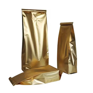 Sachet personnalisé en aluminium imprimé en héliogravure avec fermeture éclair, valve unidirectionnelle, pour grains torréfiés, fond plat, recyclable, à soufflets latéraux, en PET pour aliments - Product Image 3