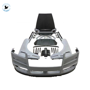 Kit de Carrocería Ancha de Fibra de Carbono Nuevo de Fábrica SKY para <span class=keywords><strong>Rolls</strong></span> <span class=keywords><strong>Royce</strong></span> Cullinan Negro, Ajuste Universal, Incluye Parachoques, Capó y <span class=keywords><strong>Techo</strong></span> - Product Image 2