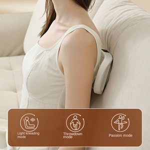 Nouvelle ceinture chauffante vibrante pour le dos avec fonction musicale, prise US, minuterie 1h, pour soulager les douleurs lombaires et abdominales - Product Image 3