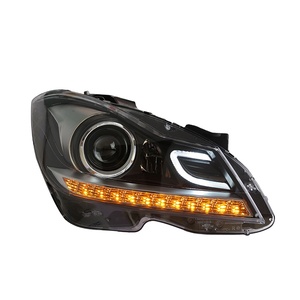 Modificación del Conjunto de Faros Delanteros para Clase C W204, Luces de Circulación Diurna LED de 12V y Lente de Señal de Giro C180/C200/C26, Faros LED de 12V - Product Image 3