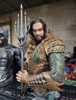 Vente flash : Figurine Aquaman grandeur nature en résine, sculpture Aquaman pour collection et décoration de centre commercial