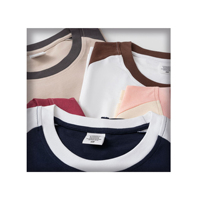 MT2601 Nouveautés Best-seller T-shirts Raglan Oversize Personnalisés 230 GSM 100% Coton Vêtements de Couple