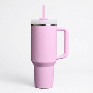 Custom Logo 40oz Stainless Steel 304 Vacuum Insulated Travel <b>Mug</b> with Handle and Straw Tumbler 12-24 Hours <b>Thermal</b> Insulation - Product Image 1
