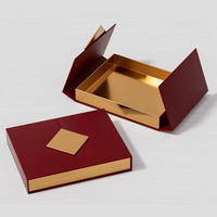 Boîte à cadeaux de luxe en papier en forme de livre à double porte magnétique personnalisée, élégante, pour souvenirs