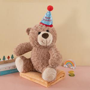 Custom Ogo Pluche Dier Illow Lanket 2 In 1 Airconditioning Baby Cartoon Kussendeken - Product Image 6