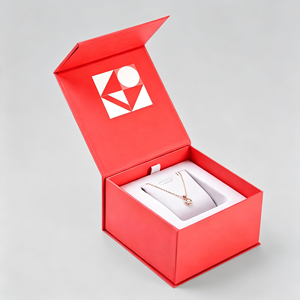 OEM Custom Logo Rigid Cardboard Jewelry Box with Magnetic Closure & Insert Eco-Friendly Paper Packaging for Watch Gift Wholesale - Product Image 1