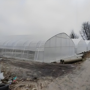 Vente en gros à bas prix Petit kit de serre pour légumes et fruits Matériau PE Arche à travée unique Film plastique Tunnel Serre - Product Image 1