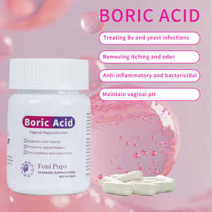 Private Label Yoni Pops Detox Boorzuur Zetpillen Voor Bv/Gist Infecties 100% Medische Boorzuur Aanpasbare Vagina Pops - Product Image 4