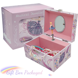 Boîte à bijoux musicale classique Jakos Factory Ballerina pour filles, boîte de rangement personnalisée, boîte à musique, cadeau <span class=keywords><strong>d</strong></span>'anniversaire - Product Image 3