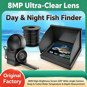 Buscador de Peces Portátil 220 °   Detector de peces con visión nocturna IR de ángulo amplio, batería de 8000 mAh y pantalla en vivo para barcos y kayak. - Product Image 4