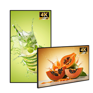 Siêu mỏng quảng cáo thông minh hiển thị OEM trong nhà 4K Ultra Slim 55inch Android kỹ thuật số biển LCD Nhà cung cấp - Product Image 2
