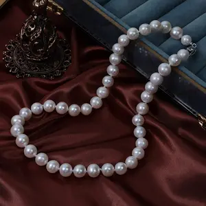 Ожерелье из натурального пресноводного жемчуга, 10-11 мм