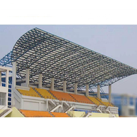 Structure métallique de membrane de traction de botte de l'espace préfabriqué conception botte en acier de toit de stade de sports