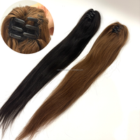 Usine directement fournir pince à griffes Extensions de cheveux humains pince à queue de cheval épaisse dans les extensions de cheveux queue de poney aspect naturel